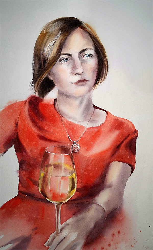 Tatjana Schmidt. Selbstporträt.